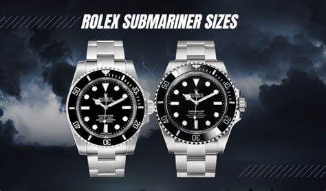 rolex submariner service case|Rolex size chart.